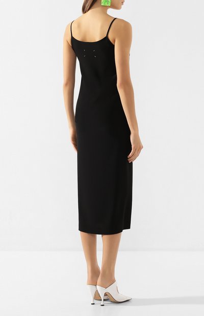 Платье-миди MAISON MARGIELA черного цвета по цене 89950 руб., арт. S51CU0185/S52619, фото 4 Платье-миди MAISON MARGIELA, арт. S51CU0185/S52619, фото 4