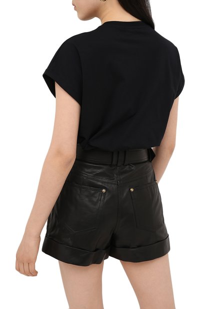Футболка BALMAIN черного цвета по цене 58550 руб., арт. UF11351/I509, фото 4 Футболка BALMAIN, арт. UF11351/I509, фото 4