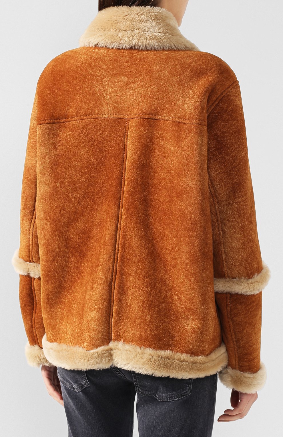 Дубленка DSQUARED2 белого цвета по цене 211500 руб., арт. S72AM0780/SY1425, фото 4 Дубленка DSQUARED2, арт. S72AM0780/SY1425, фото 4