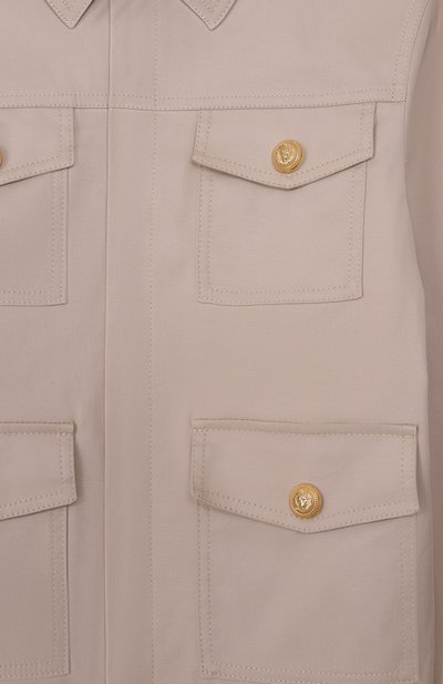 Хлопковая куртка-рубашка BALMAIN, арт. BY2P47, фото 3