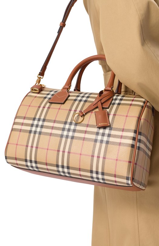Сумка Check medium Burberry 8119049 Бежевый  8119049 Фото 2