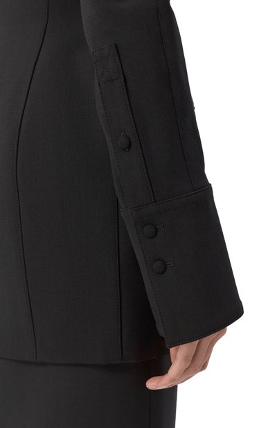 Шерстяной жакет MUGLER черного цвета по цене 256000 руб., арт. 26F1VE04831035, фото 5 Шерстяной жакет MUGLER, арт. 26F1VE04831035, фото 5
