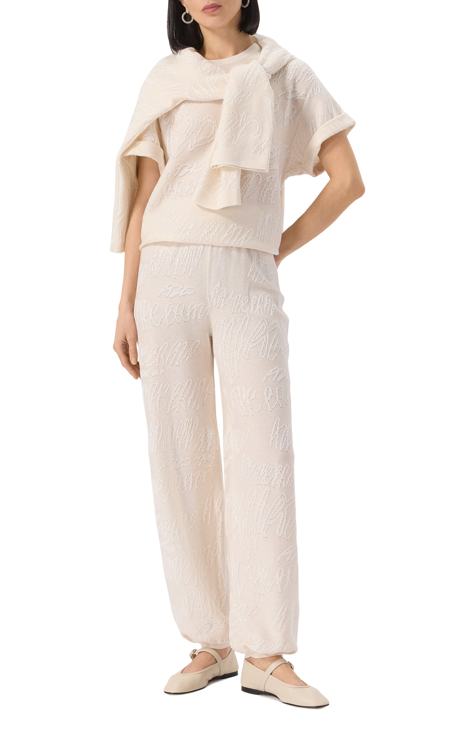 Футболка из хлопка и вискозы AND THE BRAND, арт. S25-TS014S-1204-101, фото 2