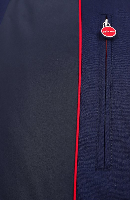 Шерстяной жилет Kiton UW2075V0835F01 Синий  UW2075V0835F01 Фото 7