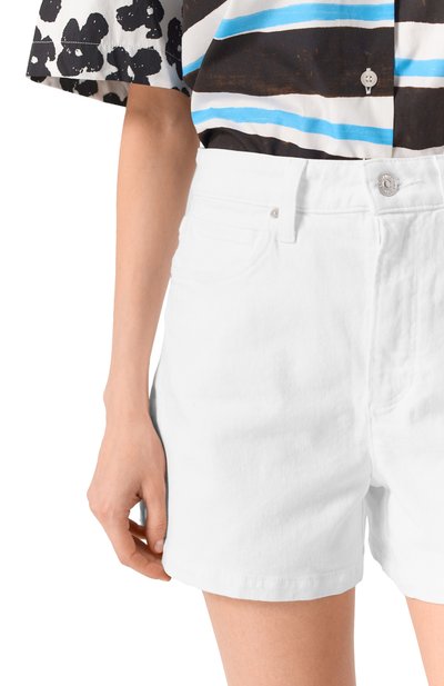 Джинсовые шорты PAIGE белого цвета по цене 29300 руб., арт. 3238208-4520, фото 5 Джинсовые шорты PAIGE, арт. 3238208-4520, фото 5