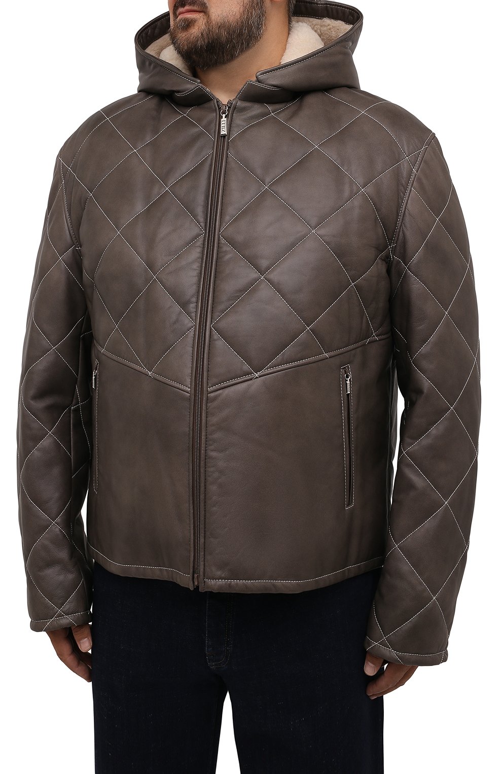 Кожаная куртка с подкладкой из ласки ZILLI, арт. MAW-KYLE0-01985/0003/60-64, фото 3