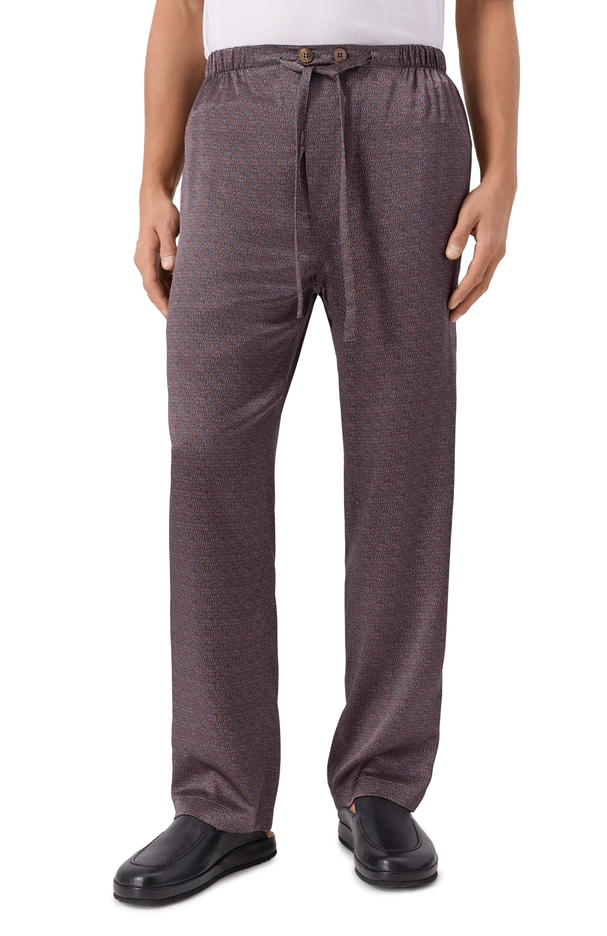 Шелковые домашние брюки ZILLI, арт. PZP013M0600V00000, фото 3