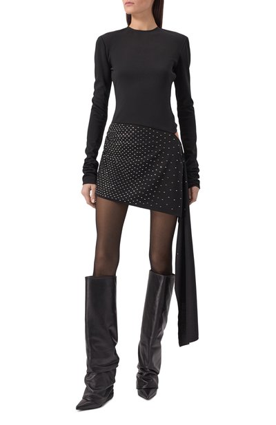 Платье с отделкой стразами THE ATTICO, арт. 250WCA00383/PLL002TA, фото 3