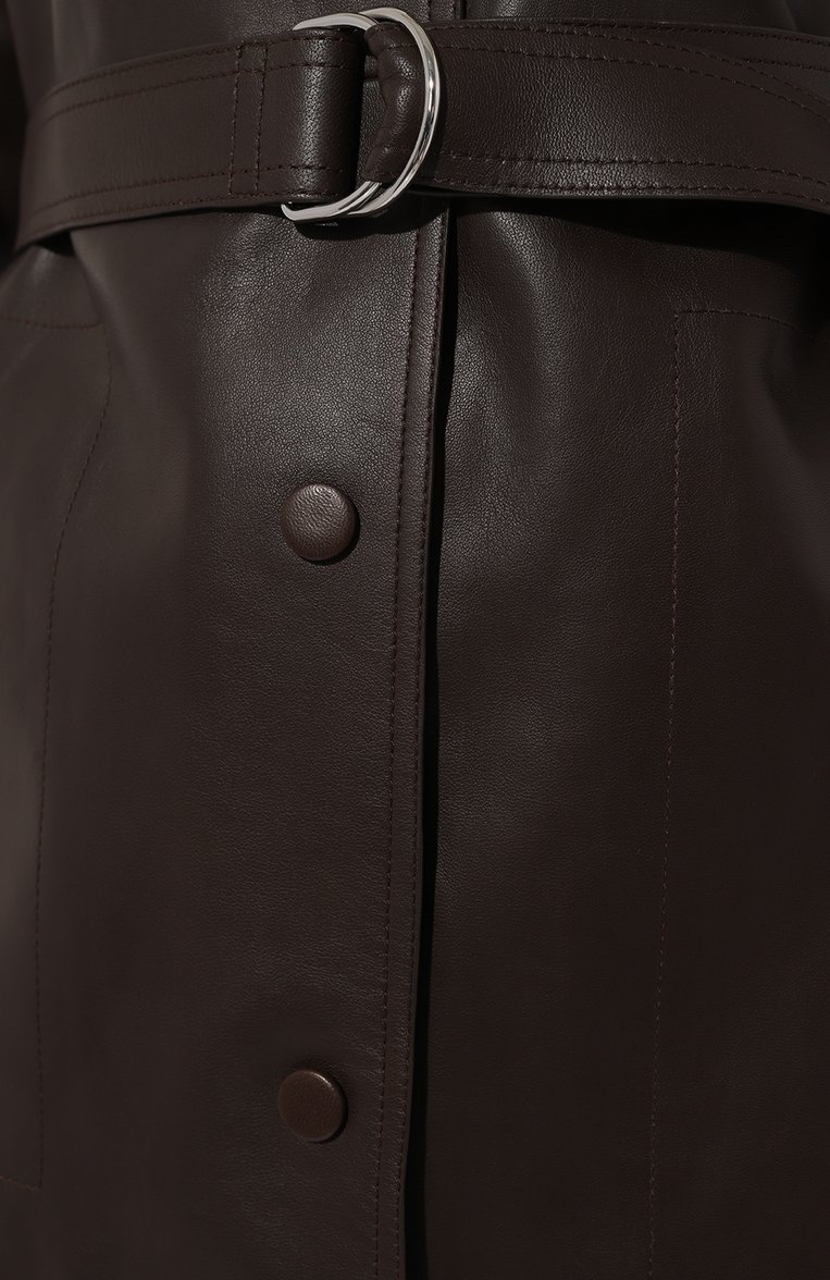 Кожаный плащ YVES SALOMON, арт. 23EYG22011APXX_SET, фото 5