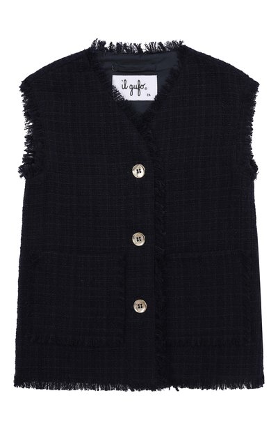 Твидовый жилет IL GUFO, арт. P25GI054C5052/2A-4A