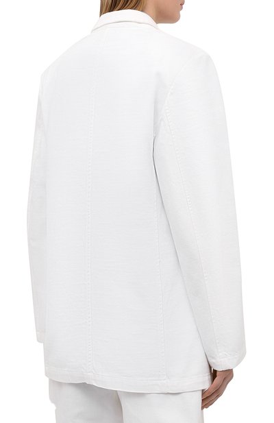 Хлопковый жакет FORTE DEI MARMI COUTURE белого цвета по цене 69950 руб., арт. 21SF9470, фото 4 Хлопковый жакет FORTE DEI MARMI COUTURE, арт. 21SF9470, фото 4