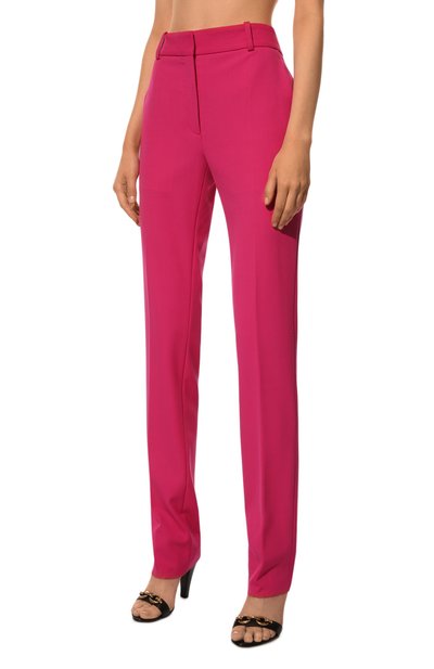 Брюки VICTORIA BECKHAM розового цвета по цене 81700 руб., арт. TR SLM 21005B, фото 3 Брюки VICTORIA BECKHAM, арт. TR SLM 21005B, фото 3