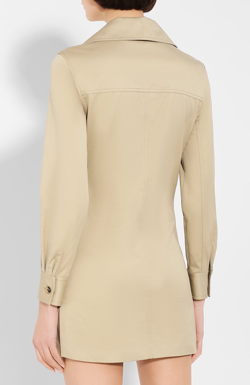 Хлопковое платье SAINT LAURENT, арт. 608459/Y3A41, фото 4