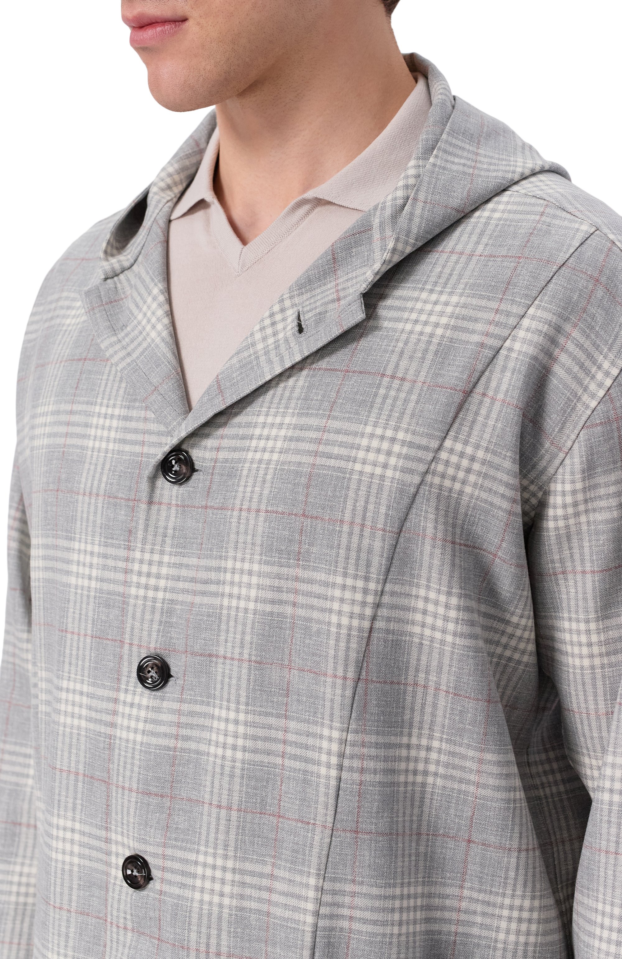 Шерстяная рубашка KITON серого цвета по цене 149000 руб., арт. UMCLUCAK0624E03, фото 5 Шерстяная рубашка KITON, арт. UMCLUCAK0624E03, фото 5