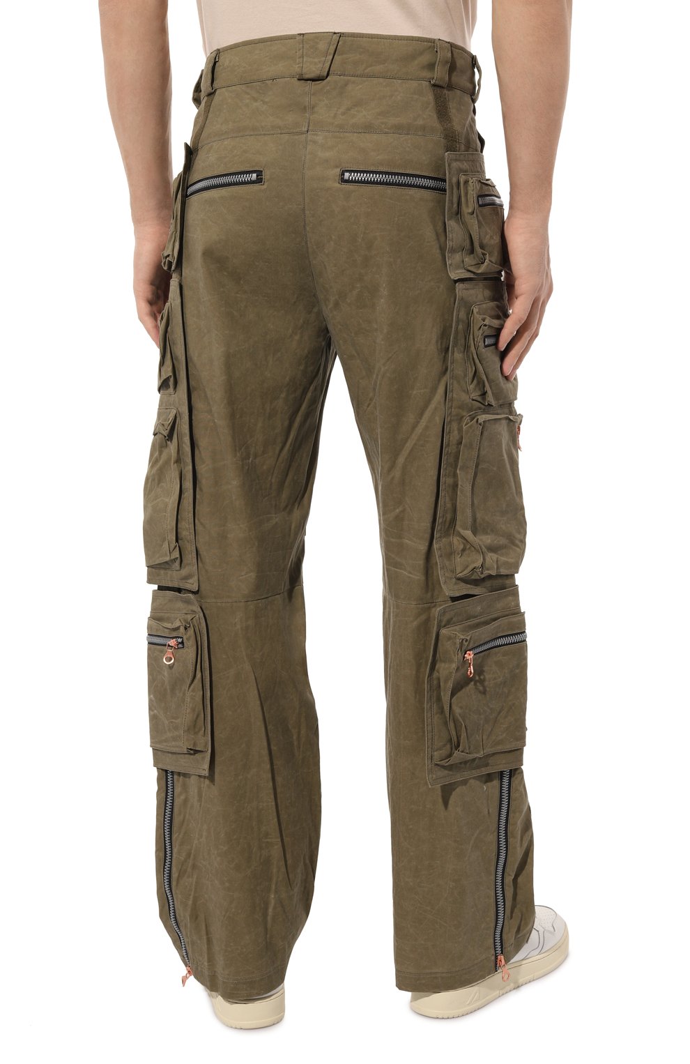 Хлопковые брюки-карго DIESEL, арт. A08490/0WEAT, фото 4