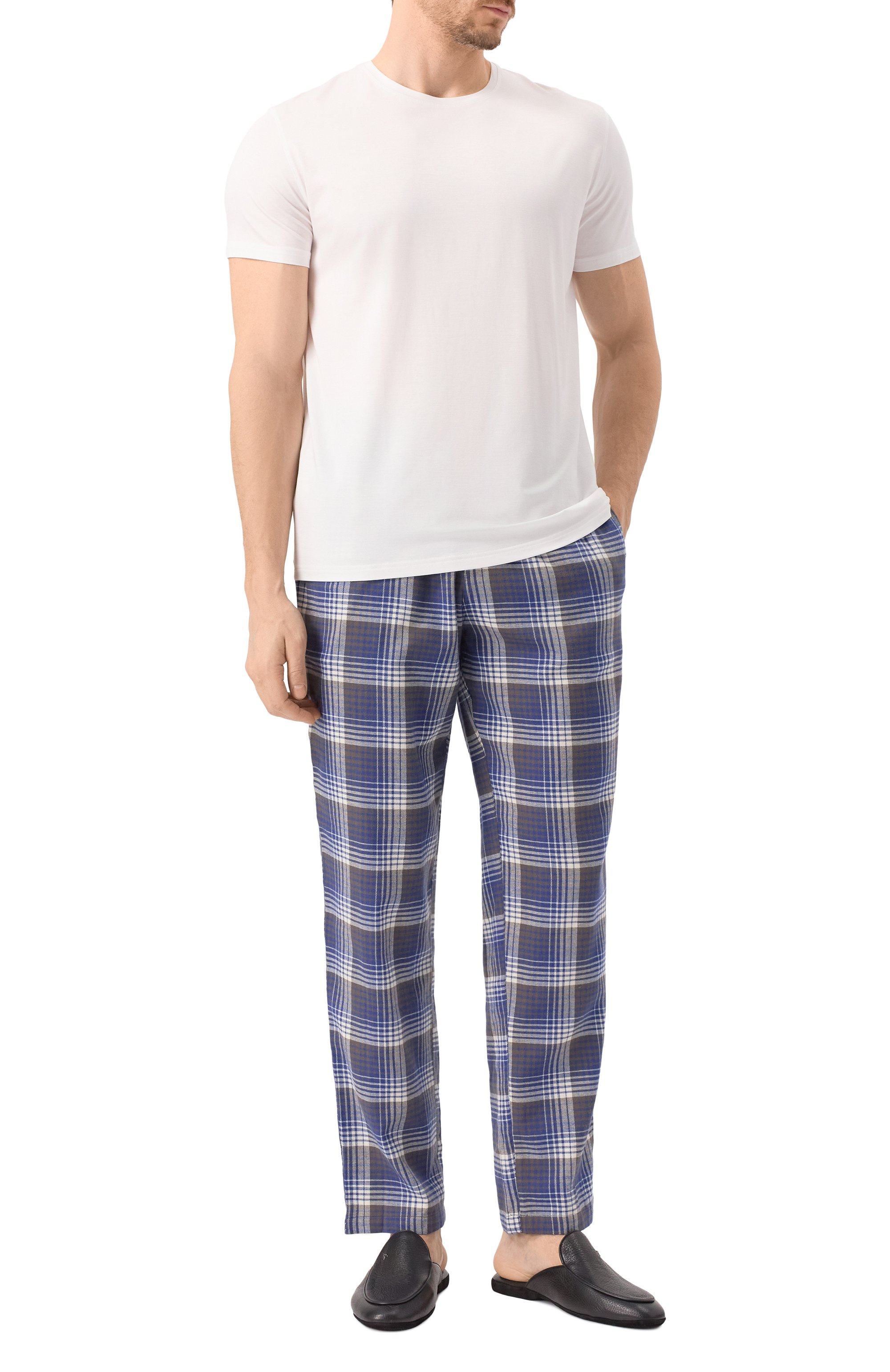 Хлопковые домашние брюки EMPORIO ARMANI, арт. 112036/4F576, фото 2