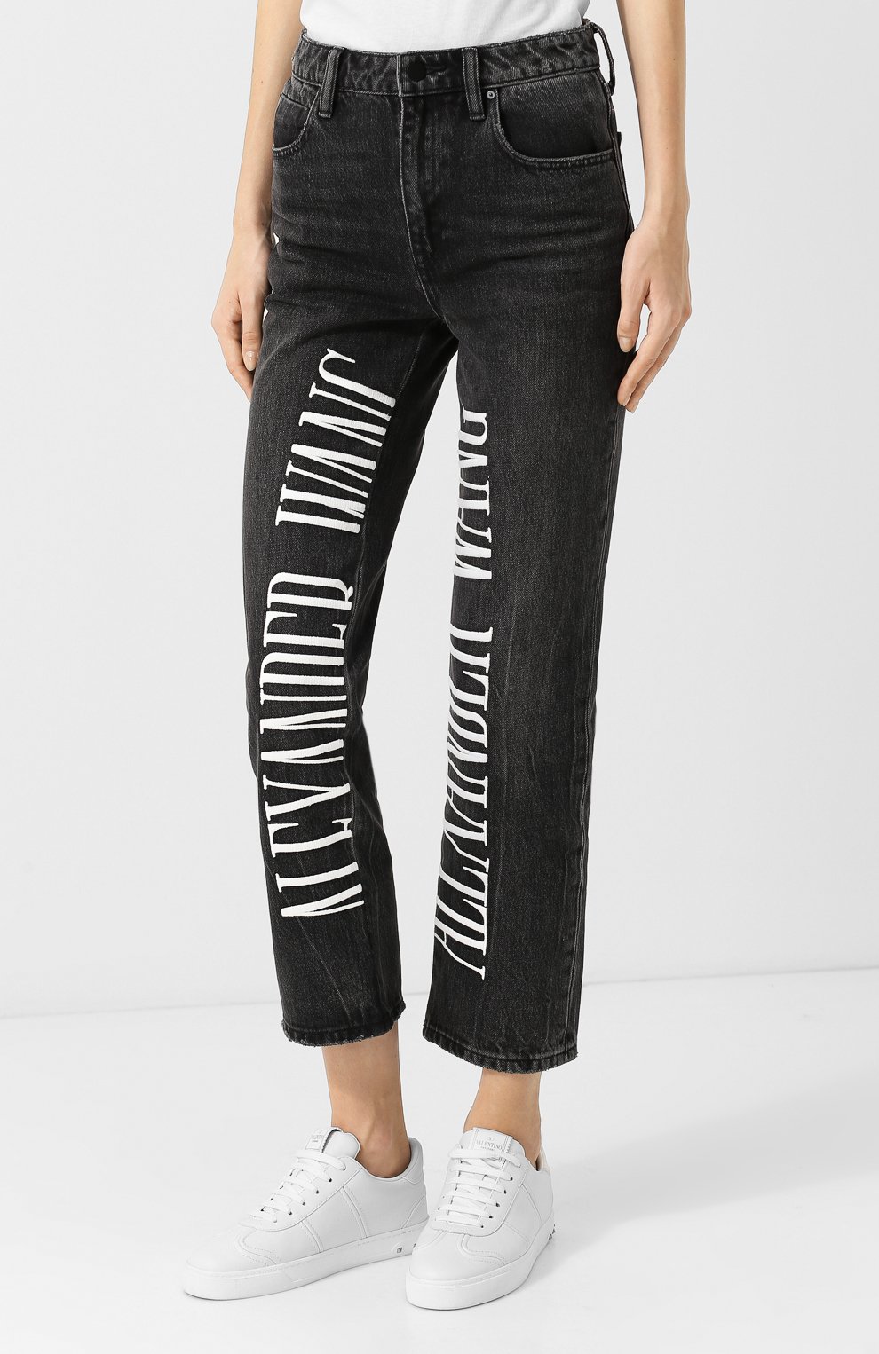 Джинсы ALEXANDER WANG серого цвета по цене 24350 руб., арт. 4D994314AA, фото 3 Джинсы ALEXANDER WANG, арт. 4D994314AA, фото 3