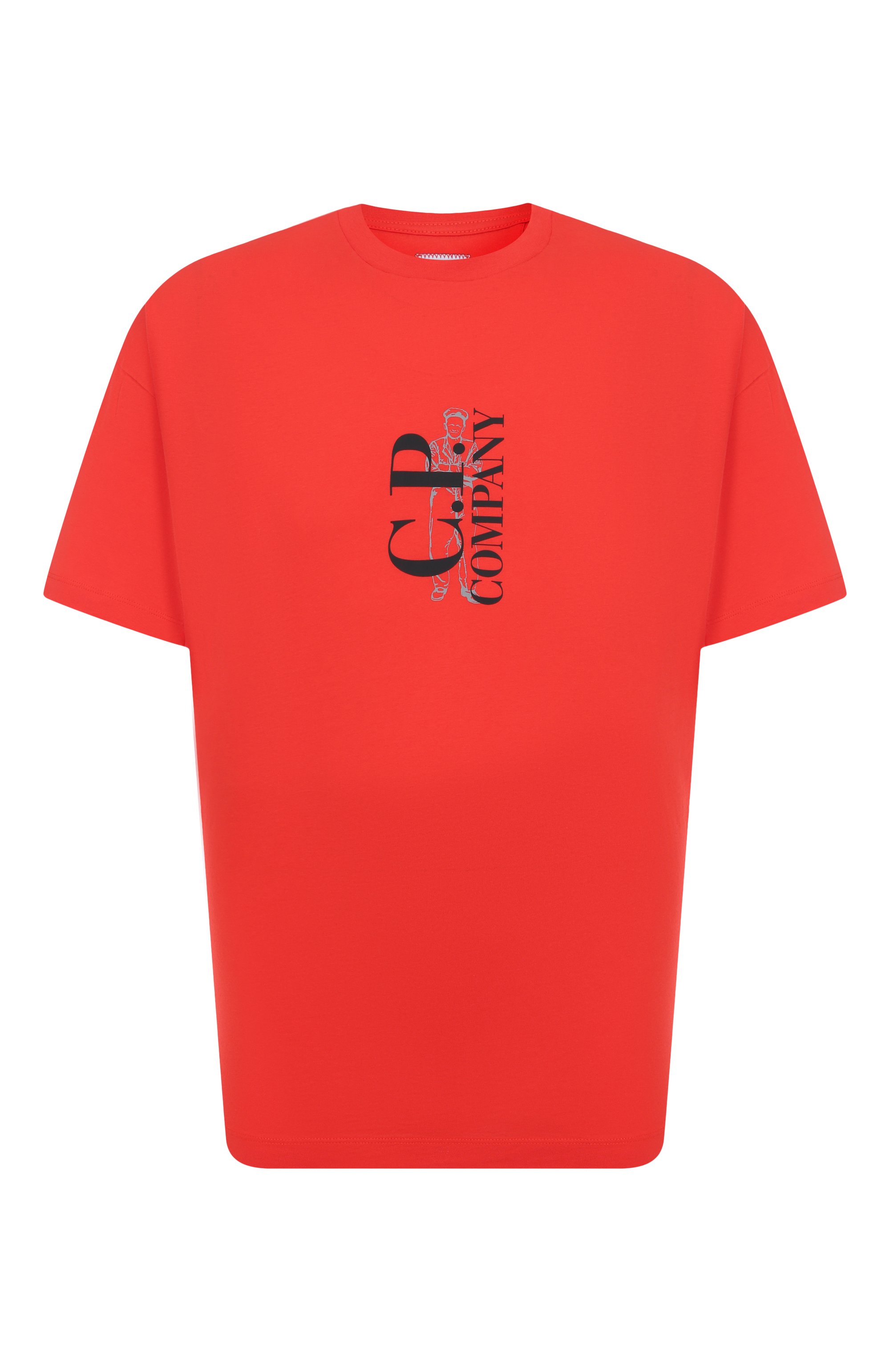 Хлопковая футболка C.P. COMPANY, арт. 18CMTS177A005100W, фото 1