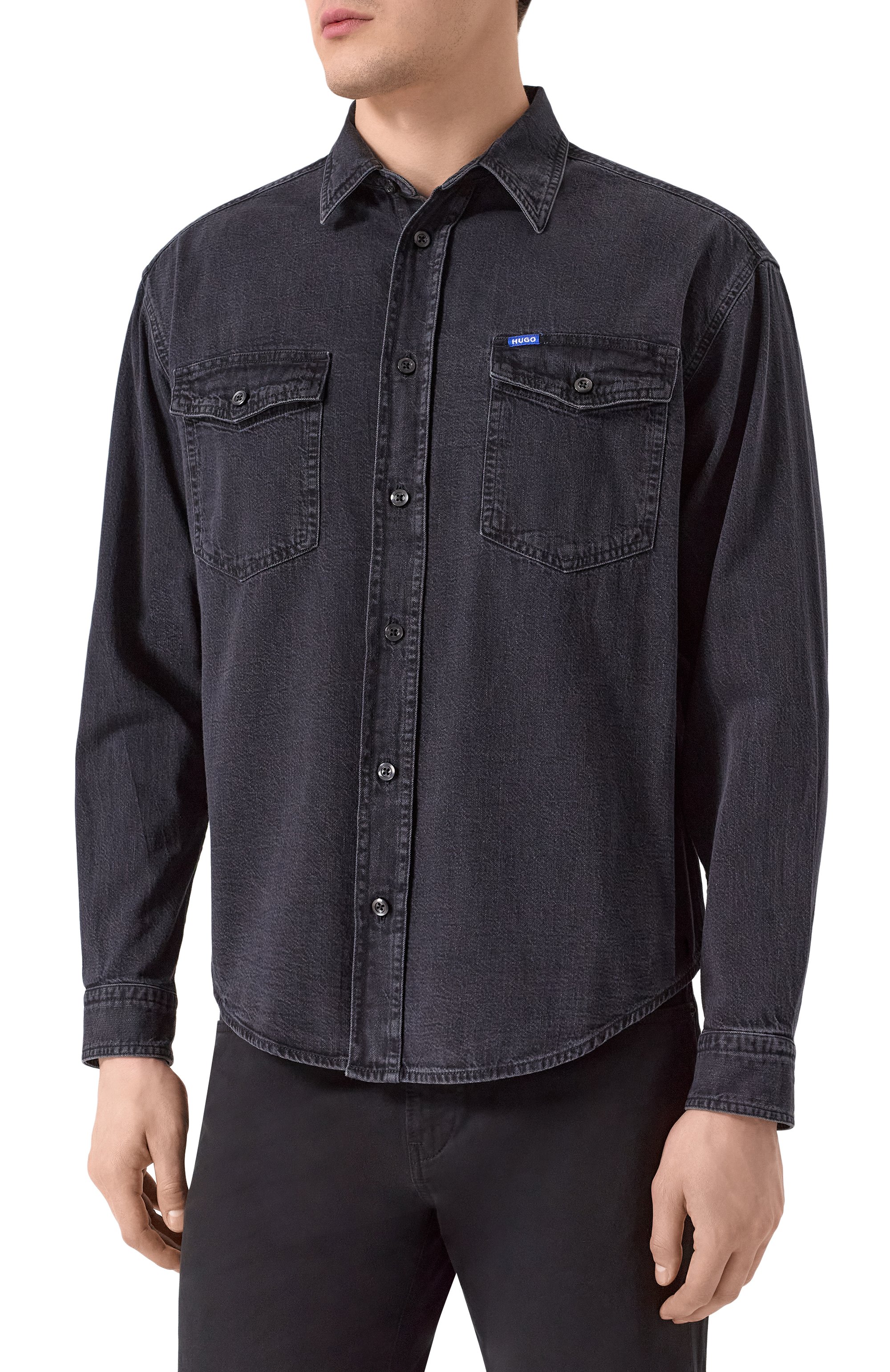 Джинсовая рубашка HUGO BLUE, арт. 50534179, фото 3
