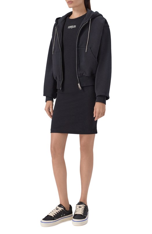 Хлопковое платье Comme des Fuckdown CFABW01611 Чёрный  CFABW01611 Фото 2