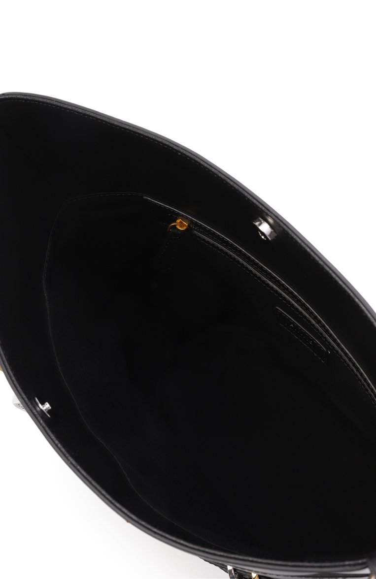 Женская сумка belts bucket PINKO черного цвета, арт. 104366/A26K | Фото 5 (Размер: large; Материал: Текстиль, Экокожа)