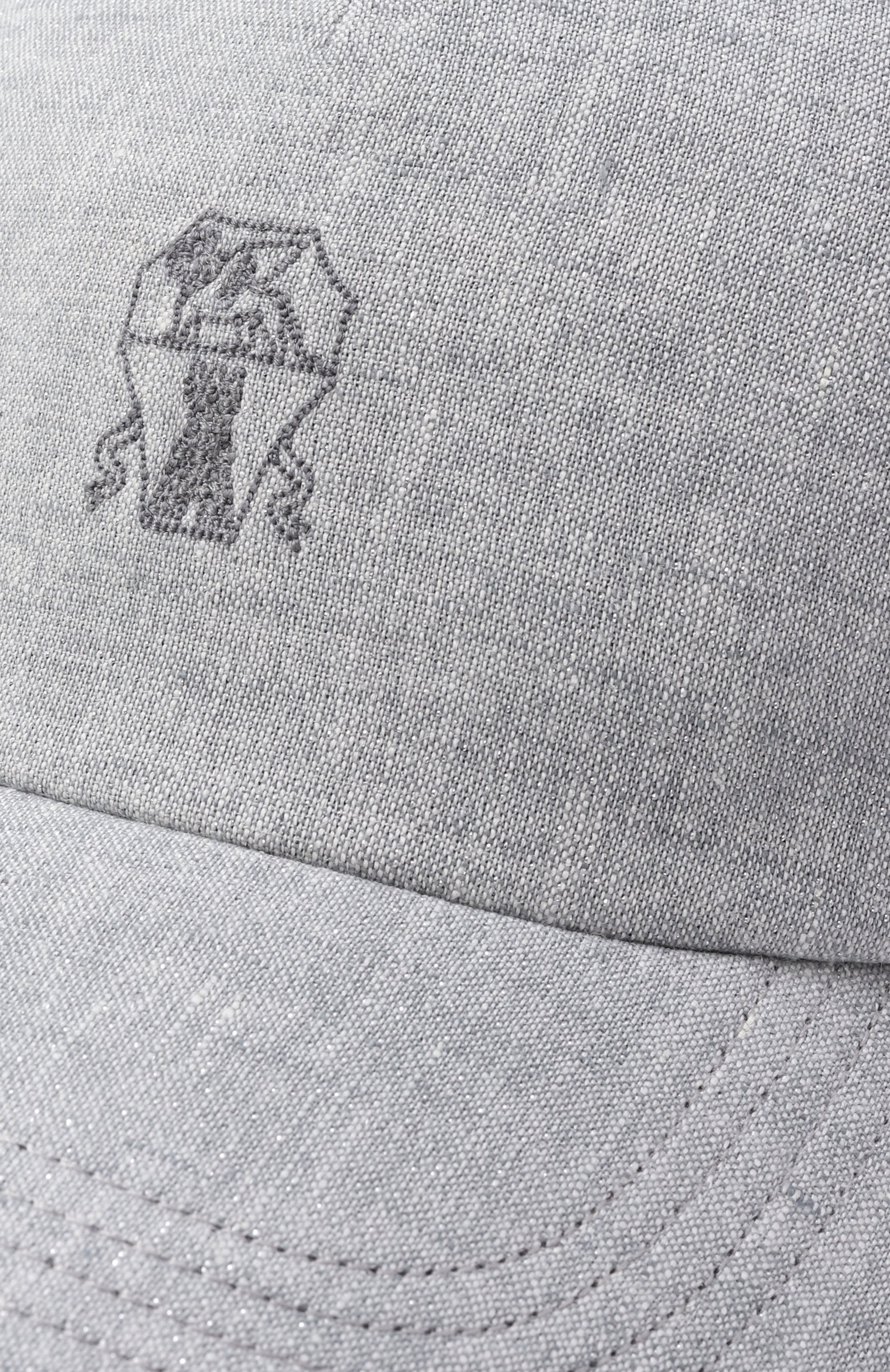 Льняная бейсболка BRUNELLO CUCINELLI, арт. MCAP91016, фото 4