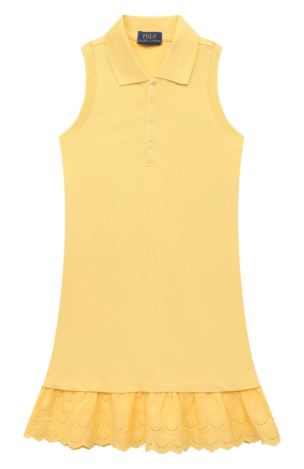 Хлопковое платье POLO RALPH LAUREN желтого цвета по цене 11200 руб., арт. 311862270, фото 1 Хлопковое платье POLO RALPH LAUREN, арт. 311862270, фото 1