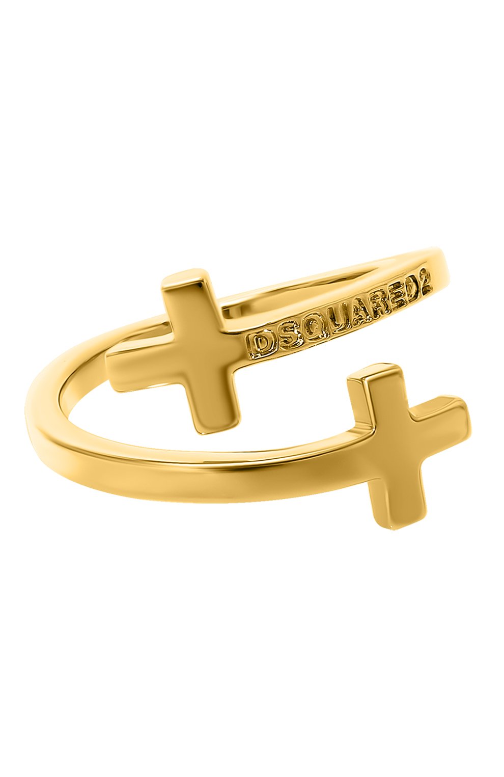 Кольцо DSQUARED2 золотого цвета по цене 16500 руб., арт. RIM0057 37200001, фото 1 Кольцо DSQUARED2, арт. RIM0057 37200001, фото 1