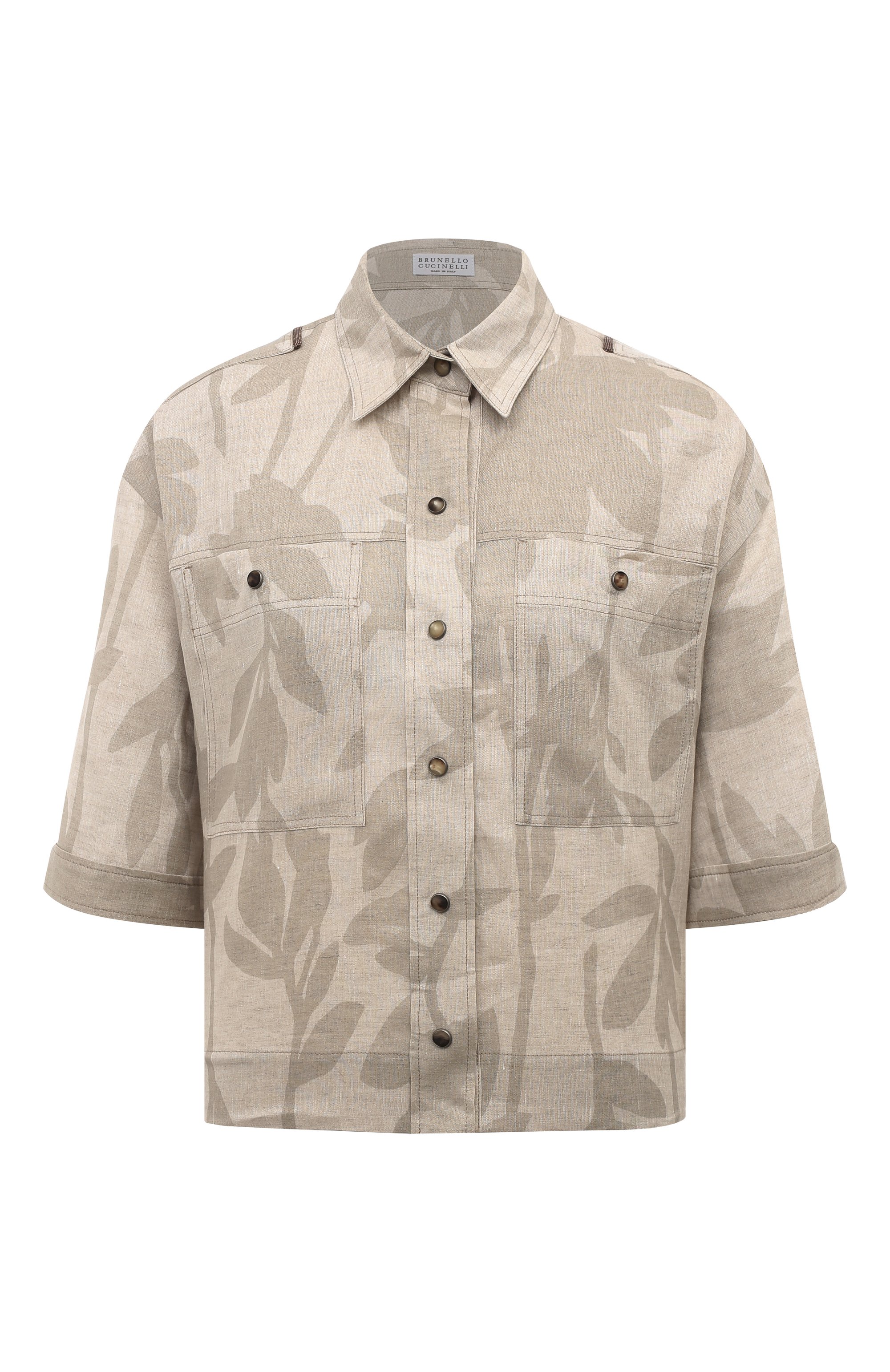 Льняная руба шка BRUNELLO CUCINELLI, арт. MB650NJ806, фото 1