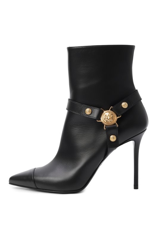 Кожаные ботильоны Eva Balmain FN0TE012/LVIT Чёрный  FN0TE012/LVIT Фото 4