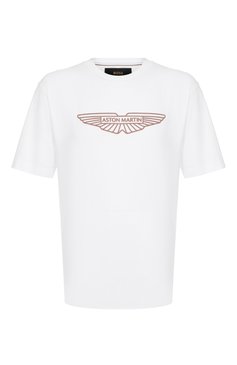 Мужская хлопковая футболка boss x aston martin BOSS CAMEL белого цвета, арт. 50537881 | Фото 1 (Длина (для топов): Стандартные; Материал внешний: Хлопок; Рукава: Короткие; Стили: Кэжуэл; Принт: С принтом; Кросс-КТ: Джерси; Мужское Кросс-КТ: Футболка-одежда)
