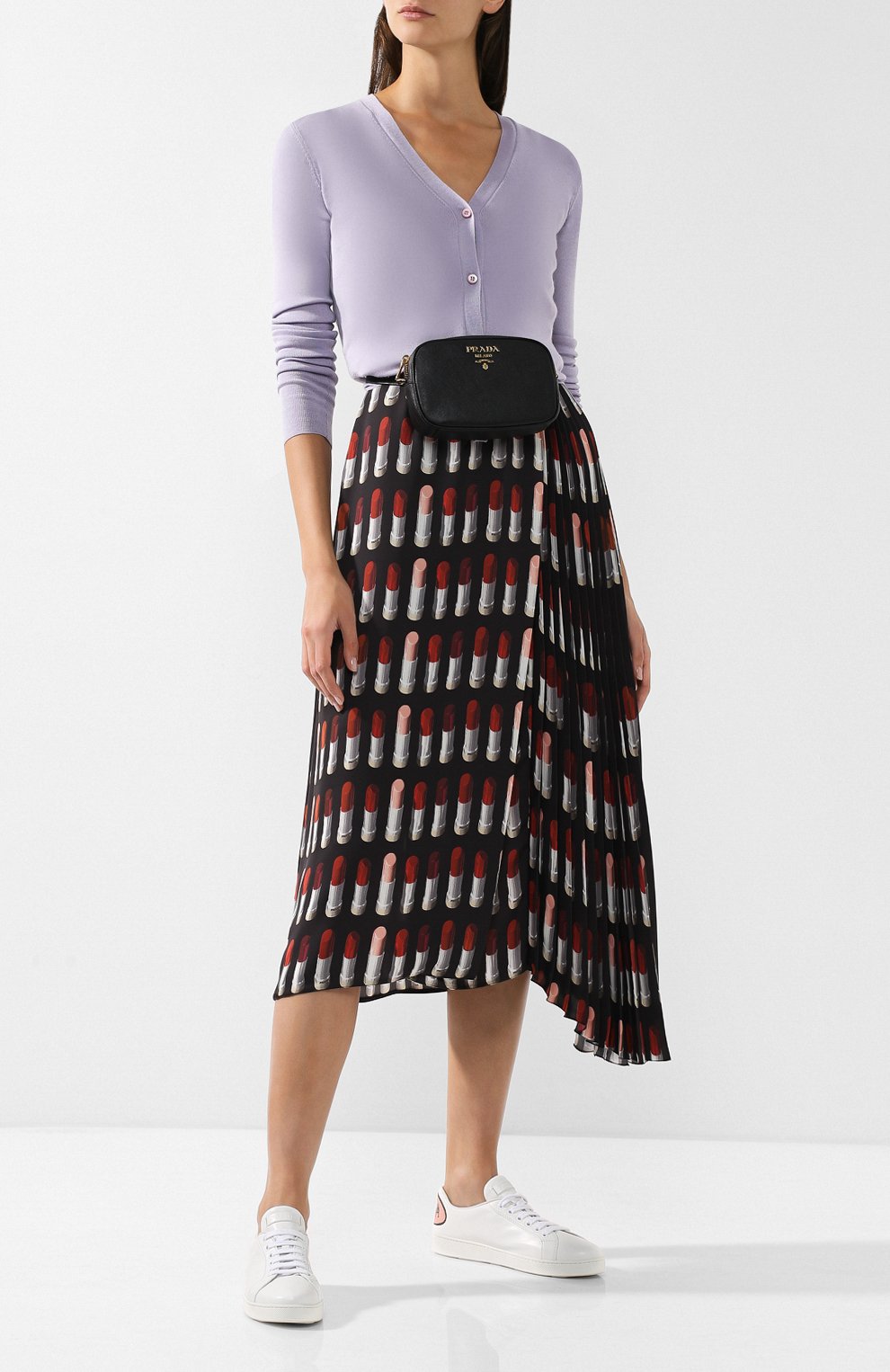 Однотонный кардиган на пуговицах PRADA, арт. 25437-40J-F0230, фото 2