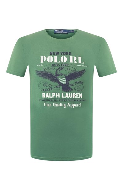 Хлопковая футболка POLO RALPH LAUREN, арт. 710791583, фото 1