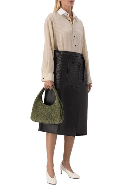 Сумка campana small BOTTEGA VENETA хаки цвета по цене 459500 руб., арт. 854248/V5ZZ0, фото 3 Сумка campana small BOTTEGA VENETA, арт. 854248/V5ZZ0, фото 3