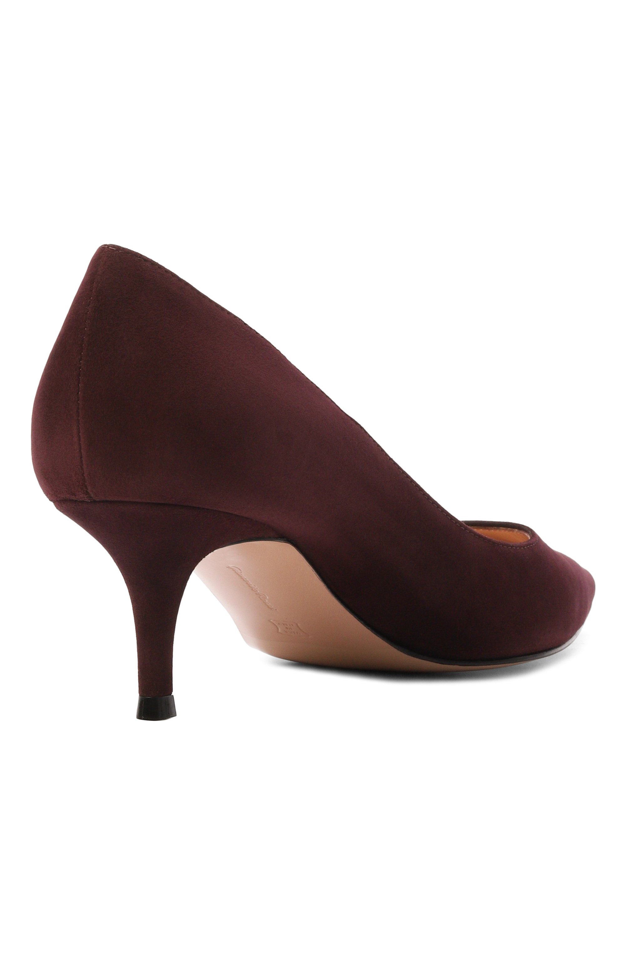 Замшевые туфли gianvito 55 GIANVITO ROSSI бордового цвета по цене 99100 руб., арт. G20336.55RIC.CAMB0UR, фото 5 Замшевые туфли gianvito 55 GIANVITO ROSSI, арт. G20336.55RIC.CAMB0UR, фото 5