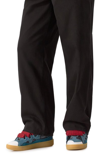 Комбинированные кеды curb LANVIN, арт. SKRK11/DRAG, фото 3