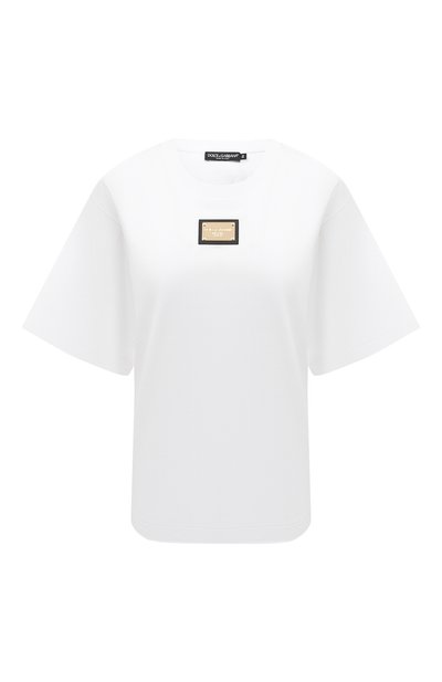 Женская хлопковая футболка DOLCE & GABBANA, арт. F8U11T/HU7H8