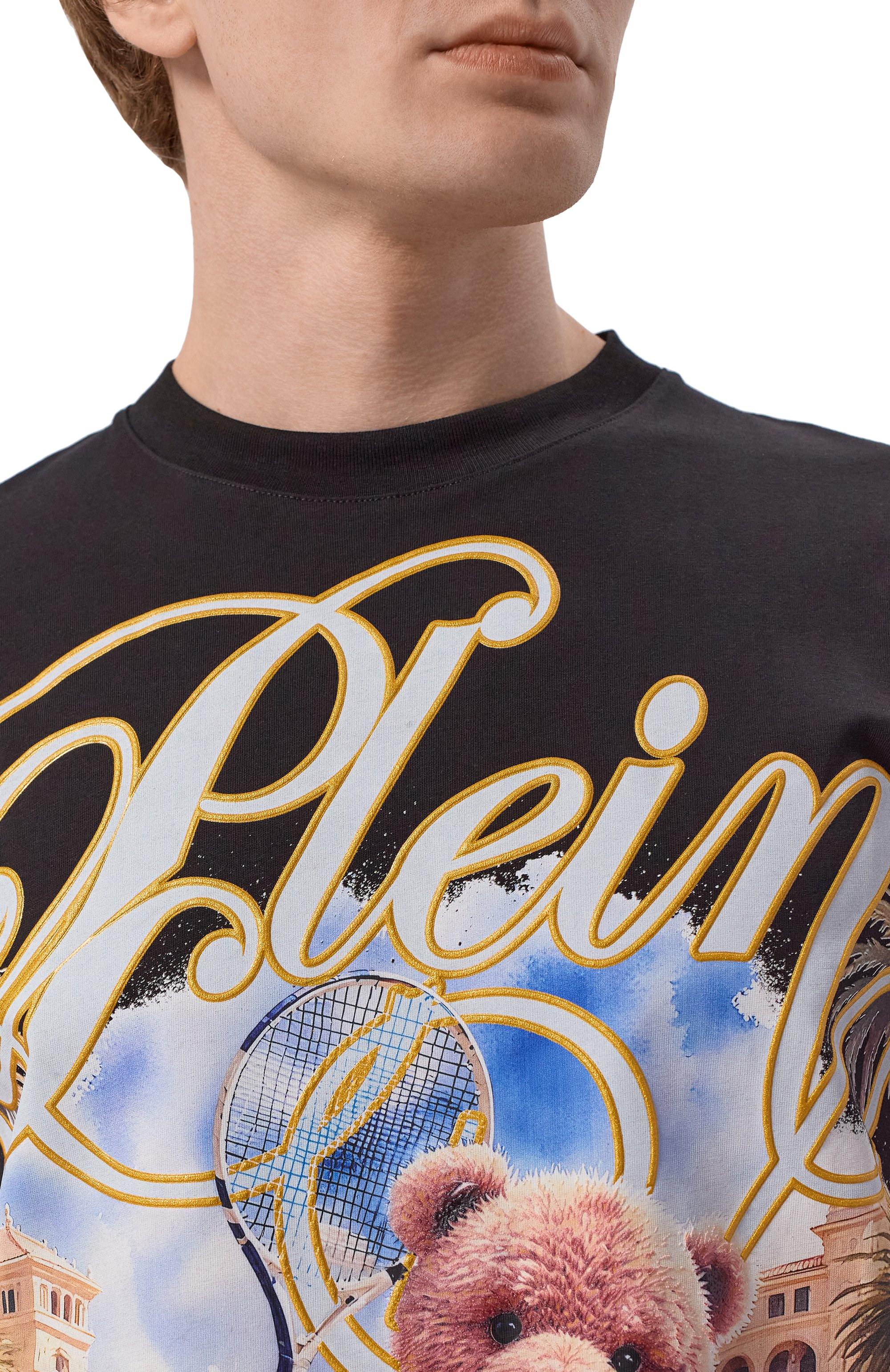 Хлопковая футболка PHILIPP PLEIN, арт. SAFC MTK8837 PJY002N, фото 5