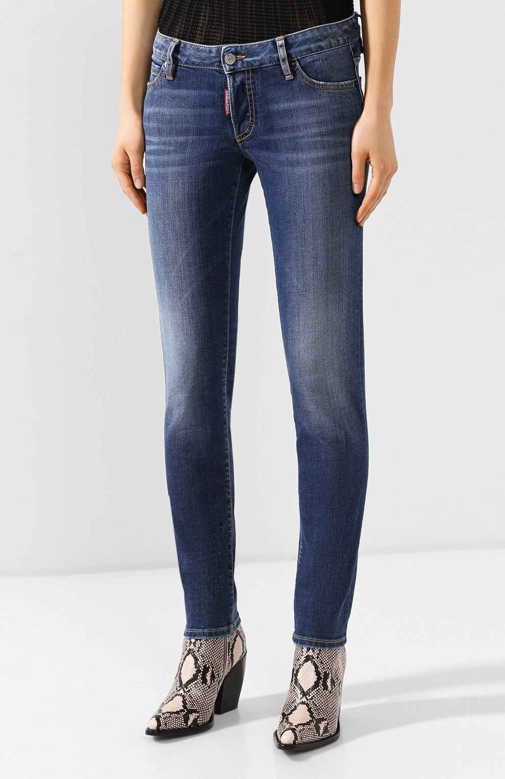 Джинсы DSQUARED2 синего цвета по цене 31150 руб., арт. S75LB0191/S30664, фото 3 Джинсы DSQUARED2, арт. S75LB0191/S30664, фото 3
