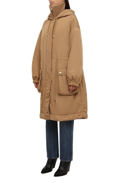 Парка ICEBERG бежевого цвета по цене 103000 руб., арт. 21I I2P0/0031/5A24, фото 3 Парка ICEBERG, арт. 21I I2P0/0031/5A24, фото 3