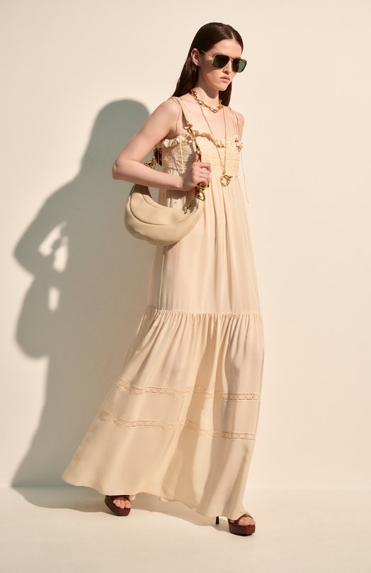 Кожаные босоножки Debbie 110 Saint Laurent 825303/AACSQ Коричневый  825303/AACSQ Фото 8