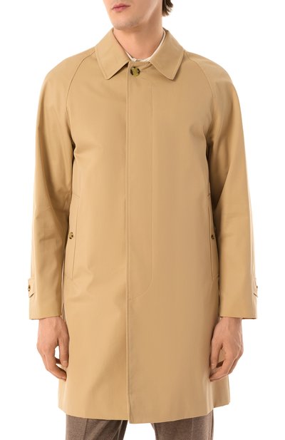 Хлопковый плащ BURBERRY, арт. 8079396, фото 3