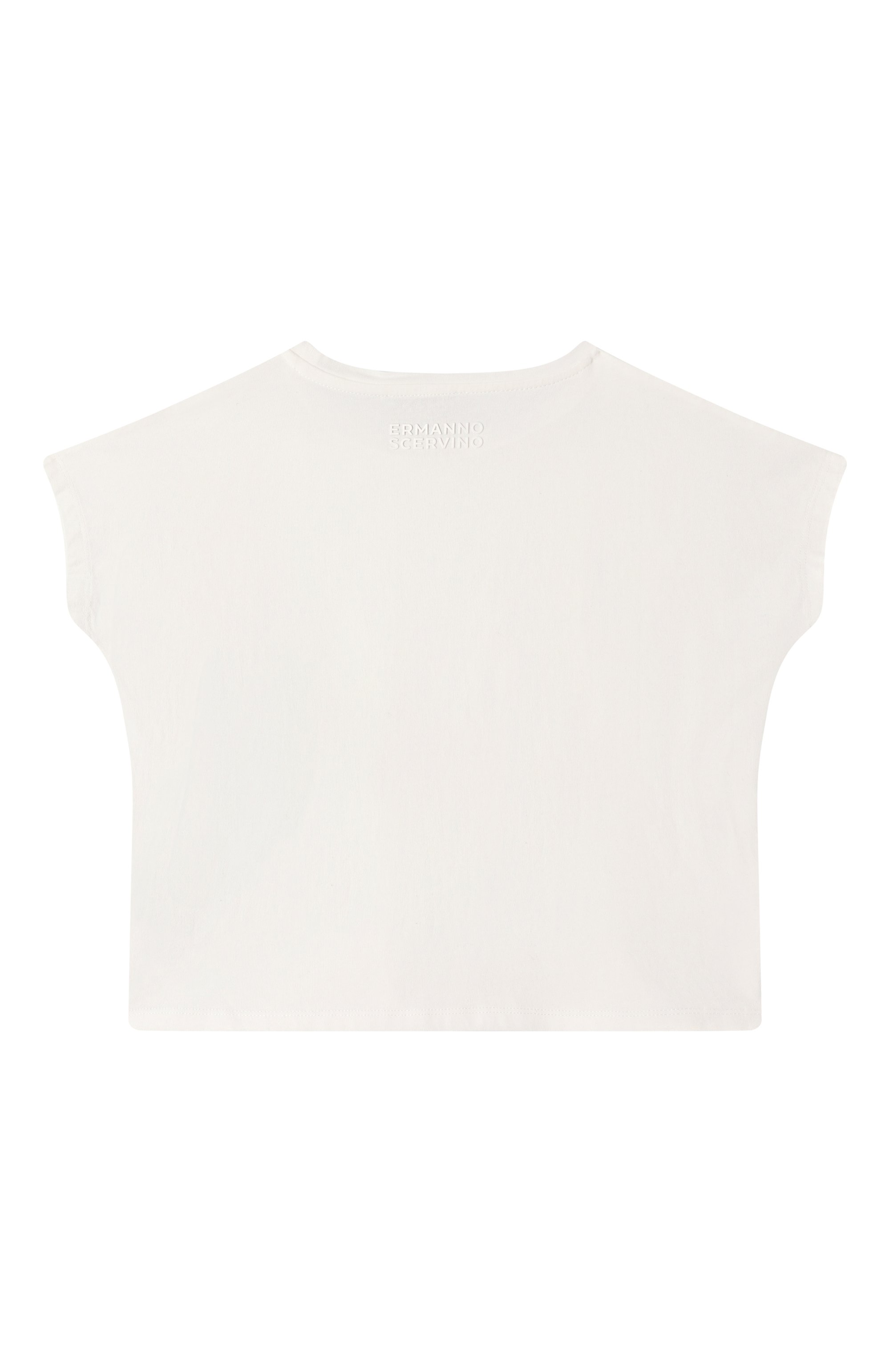 Хлопковая футболка ERMANNO SCERVINO, арт. SFTS032C/JF075, фото 2