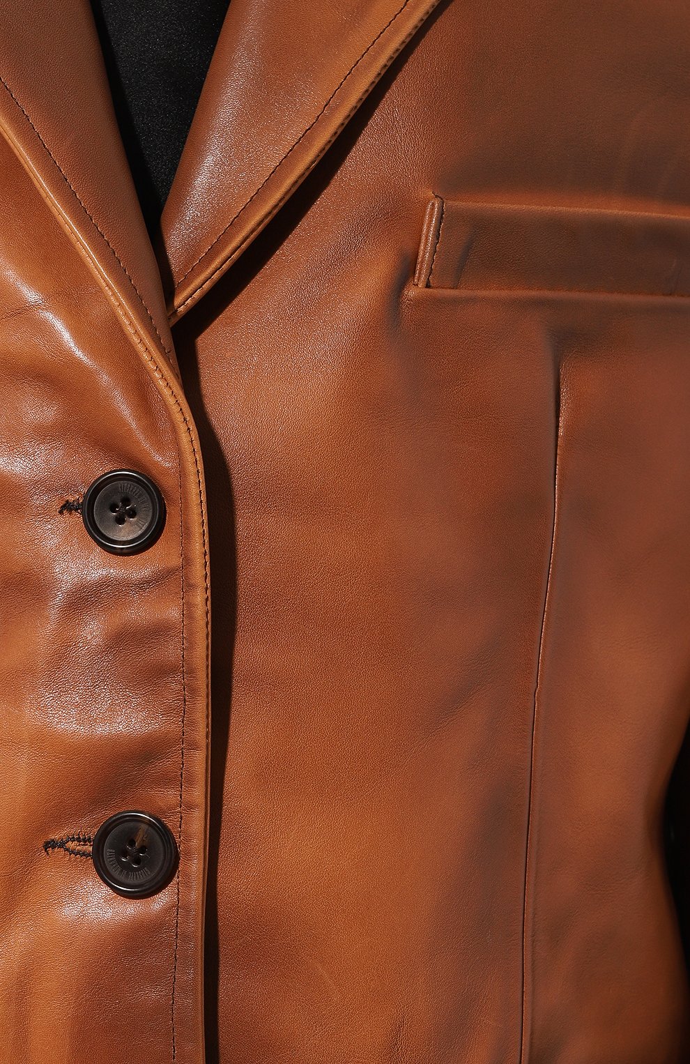 Кожаный жакет GIUSEPPE DI MORABITO коричневого цвета по цене 185000 руб., арт. 03PFJA103P 03339, фото 5 Кожаный жакет GIUSEPPE DI MORABITO, арт. 03PFJA103P 03339, фото 5