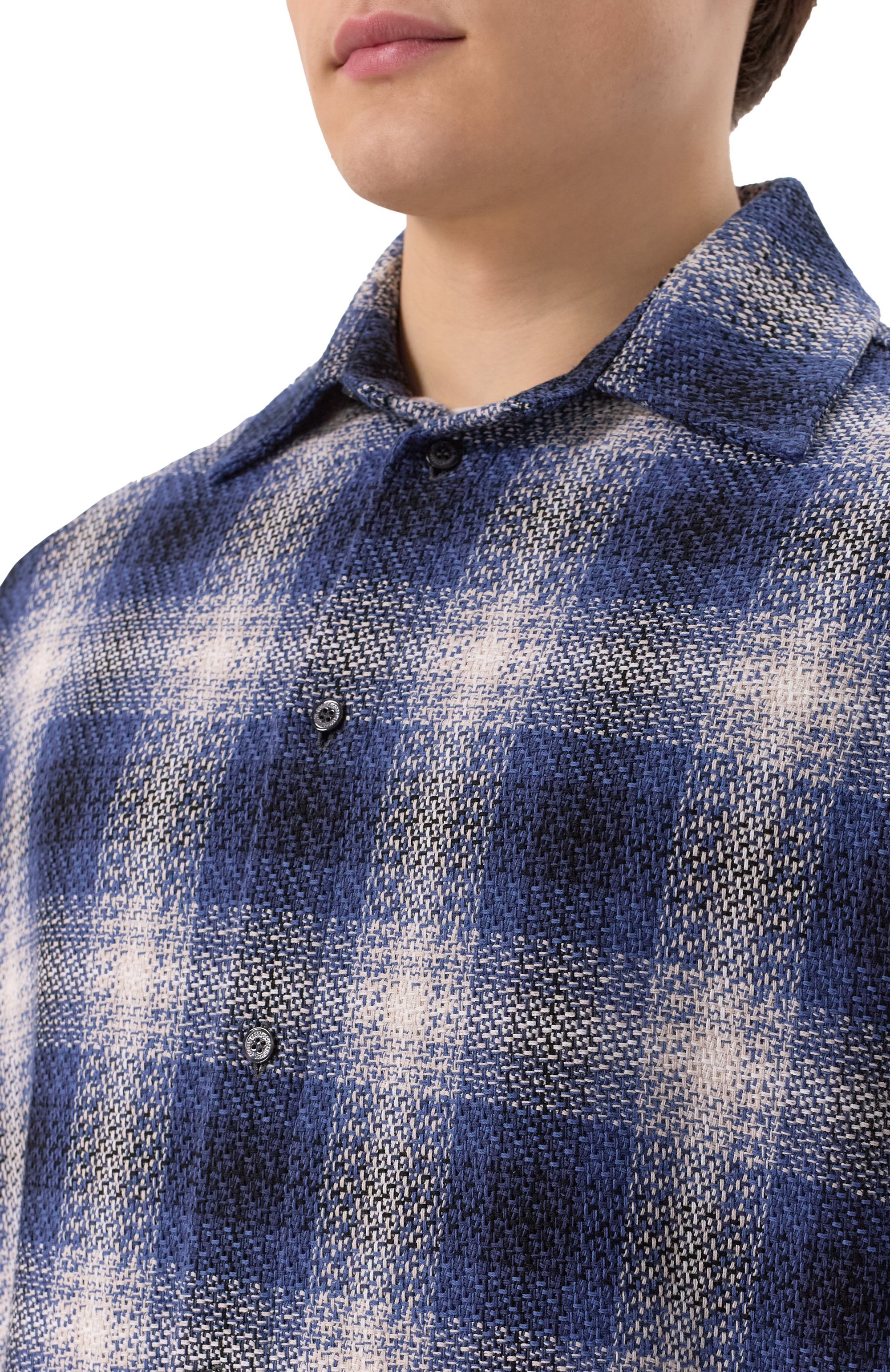 Хлопковая рубашка GOLDEN GOOSE DELUXE BRAND, арт. GMP02253.P001899, фото 5