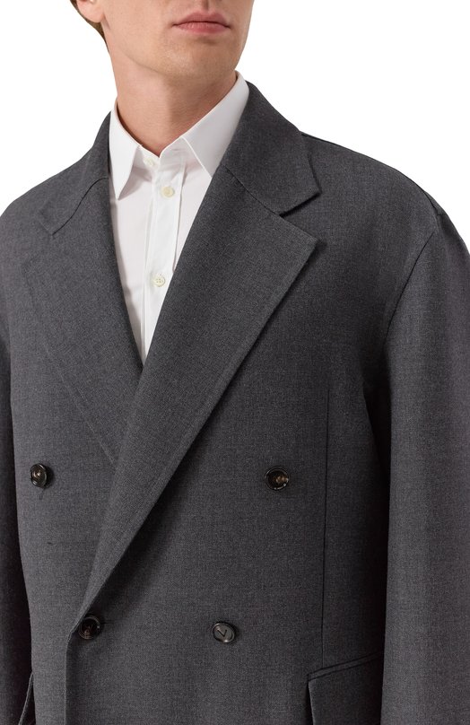 Шерстяной пиджак Bottega Veneta 829845/V34N0 Серый  829845/V34N0 Фото 5