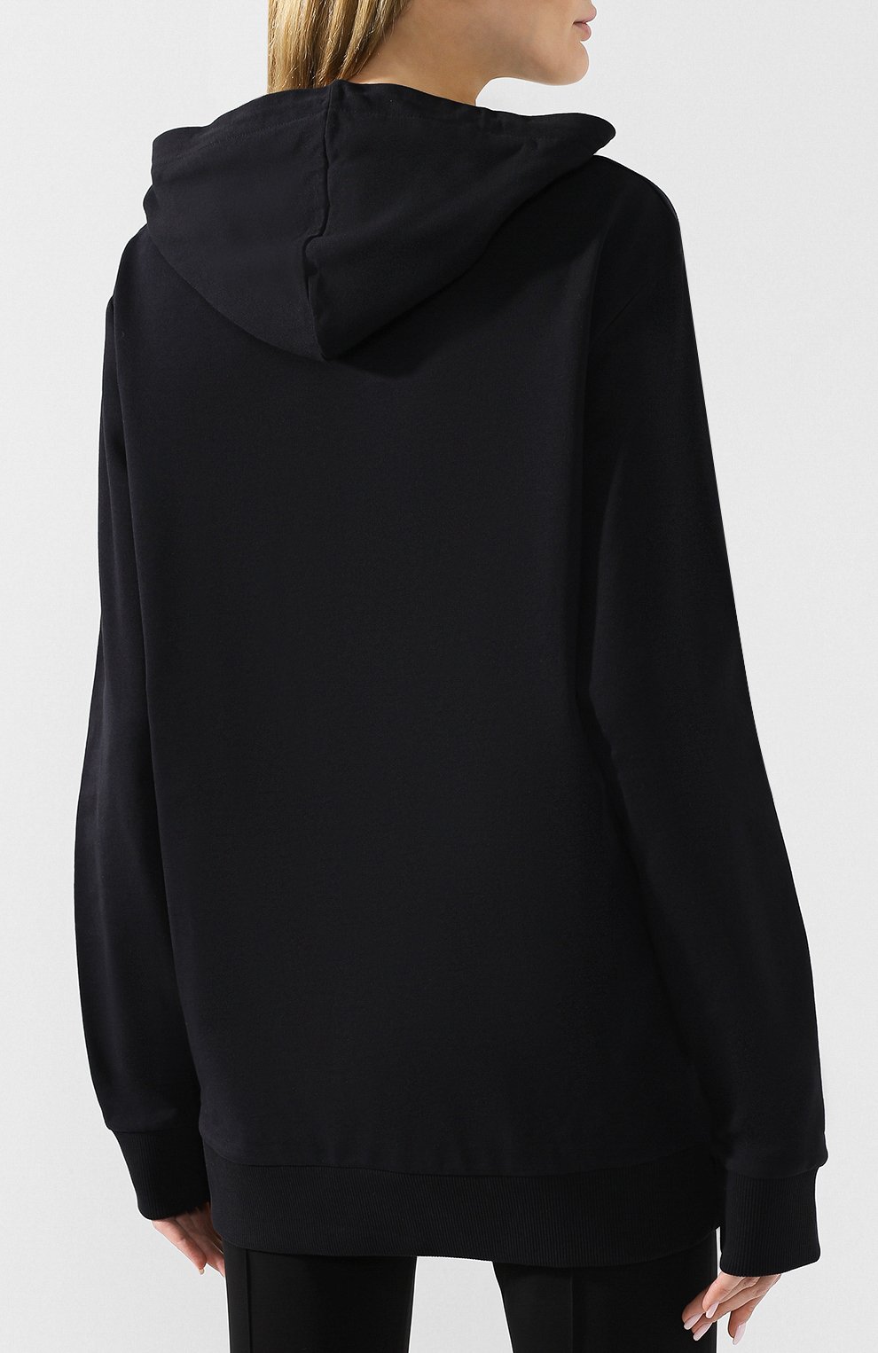 Хлопковый пуловер BALMAIN черного цвета по цене 94750 руб., арт. RF13712/M064, фото 4 Хлопковый пуловер BALMAIN, арт. RF13712/M064, фото 4