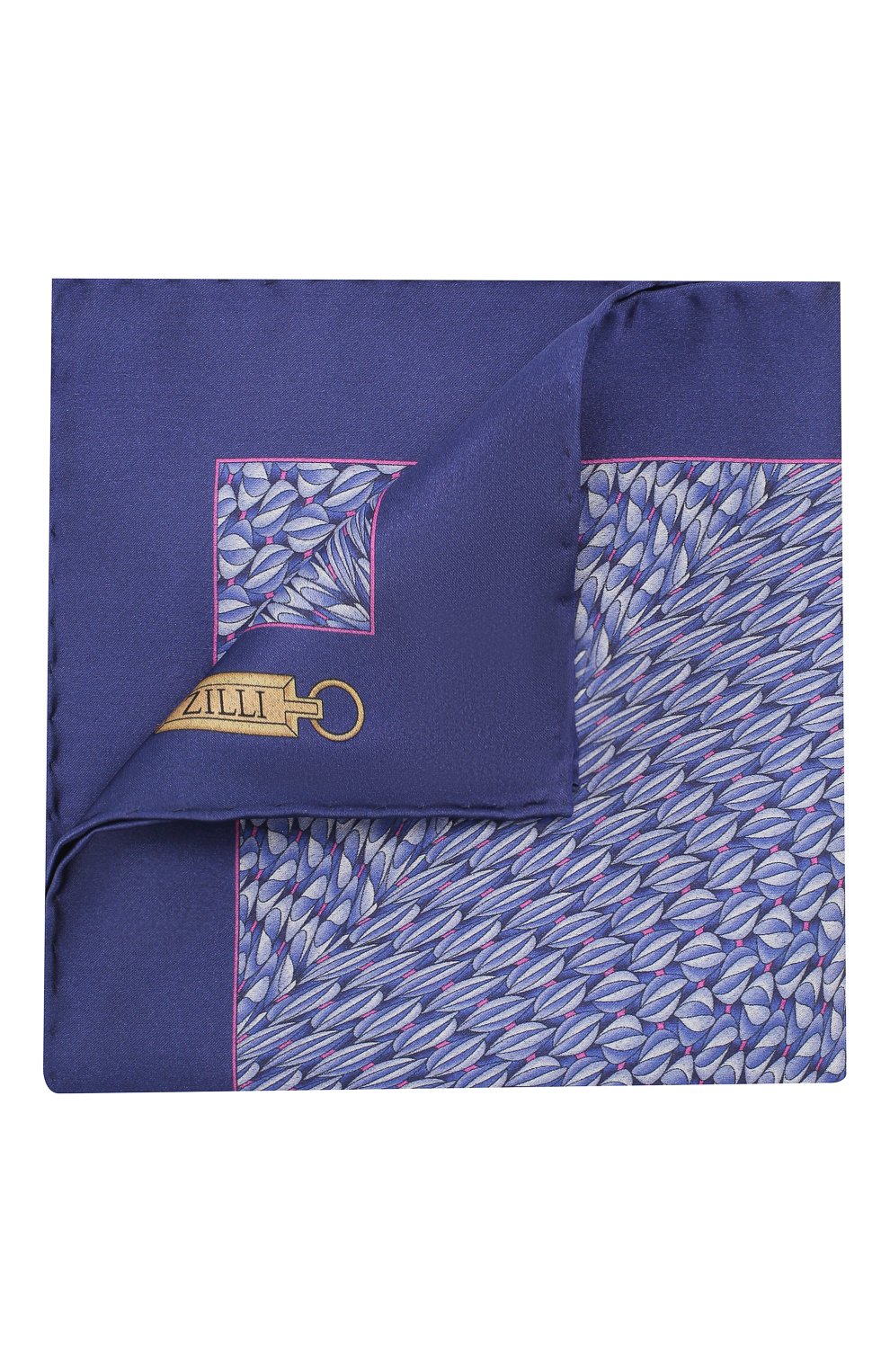 Шелковый платок ZILLI фиолетового цвета по цене 8995 руб., арт. 50715/HANDKERCHIEFS, фото 1 Шелковый платок ZILLI, арт. 50715/HANDKERCHIEFS, фото 1