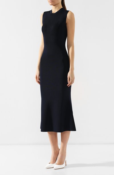 Платье из вискозы VICTORIA BECKHAM, арт. DR KNT 6706 PSS19 NEEDLE CHANGE SIG, фото 3