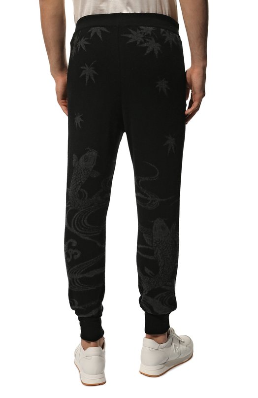 Джоггеры из шерсти и кашемира Bardqua Чёрный, фото 4